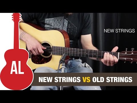 Old Strings vs. New Strings - Can you hear the difference?