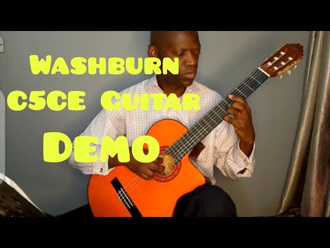 Washburn C5CE Guitar Demo || Estudio in E Minor | F. Tarrega
