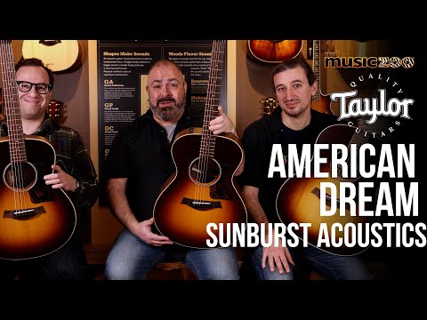 Taylor American Dream Sunburst Acoustic Guitars at The Music Zoo