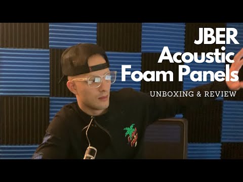 JBER Acoustic Foam Panels Unboxing &amp; Review | High Density Panels Studio Soundproofing Acoustic Foam