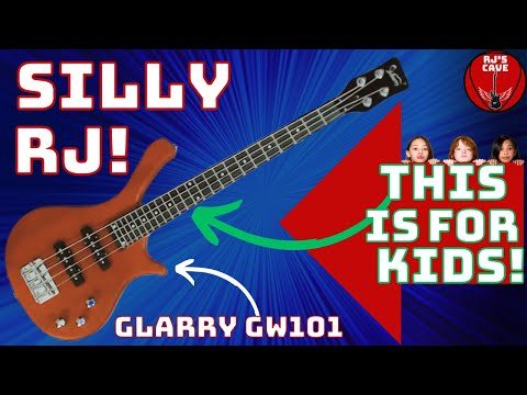 THE WORLDS SHORTEST BASS GUITAR... REVIEWED! | GLARRY GW101 BASS FOR KIDS #glarry #ngd #bassguitar