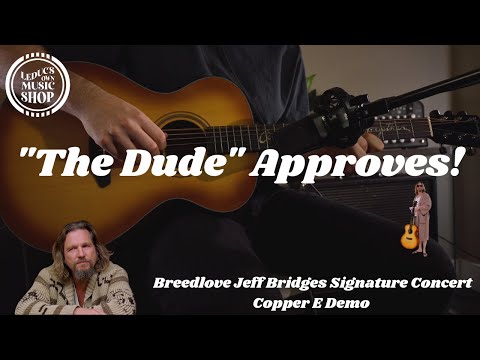 &quot;The Dude&quot; Approves // Breedlove Jeff Bridges Signature Concert Copper E Demo