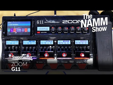 Zoom G11 Guitar Multi-effects Pedal at Winter NAMM 2020