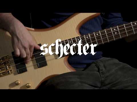 Schecter Stiletto Custom-4 Bass Guitar, Natural | Gear4music demo