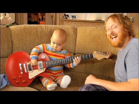 Rocksmith - Baby plays Guitar | OFFICIAL | HD