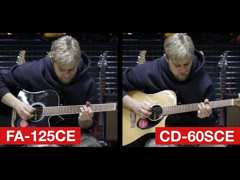 Fender FA-125CE vs Fender CD-60SCE 🎸 Acoustic and Electric Tone Demo