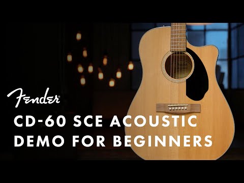 Fender CD60SCE Acoustic Demo For Beginners | Fender