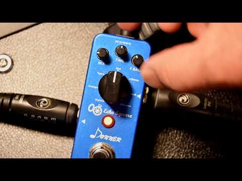 DONNER ECHO SQUARE DELAY PEDAL DEMO