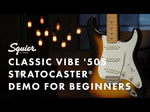 Squier Classic Vibe 50s Stratocaster Demo For Beginners | Fender