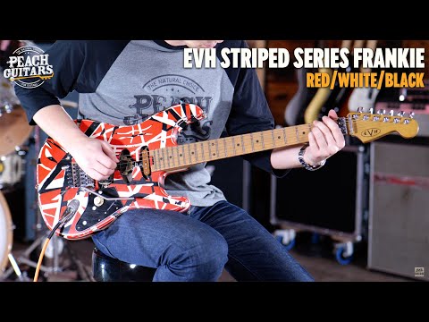 No Talking...Just Tones | EVH Striped Series Frankie Red/White/Black