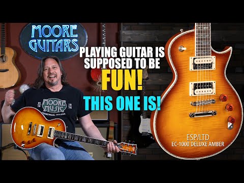 ESP/LTD EC-1000 Deluxe Has Class and Sass! {Gorgeous top and appointments - stellar pickup set!}