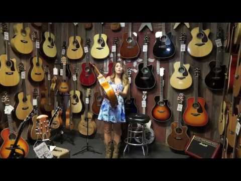 Washburn WCG66SCE Comfort Grand Auditorium Cutaway Acoustic Electric Guitar Demo With Maria