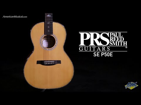 PRS SE P50E - Parlor-sized acoustic with a big voice - AmericanMusical.com