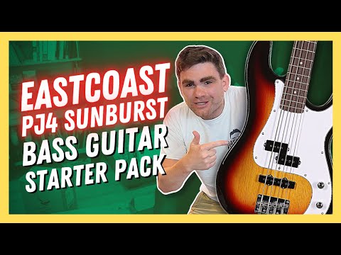 EastCoast PJ4 Sunburst Bass Guitar Starter Pack REVIEW + UNBOXING | Collab w/ @andertons