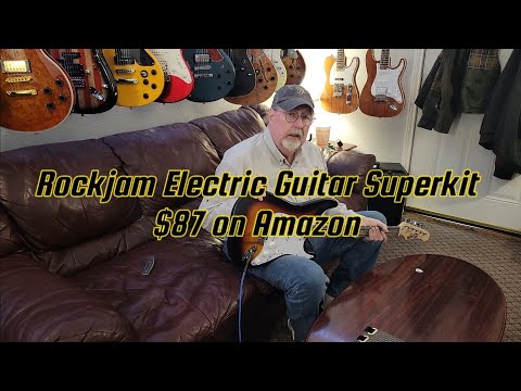 Rockjam Electric Guitar Superkit unboxing and review
