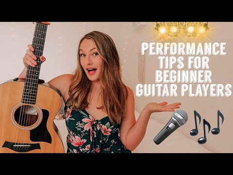 Performance Tips for Beginner Guitar Players // singing while playing, stage fright, &amp; preparation