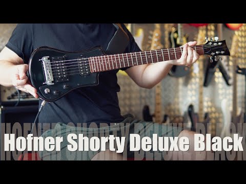 The worst neckdive ever on a Hofner Shorty Deluxe Black Travel Guitar