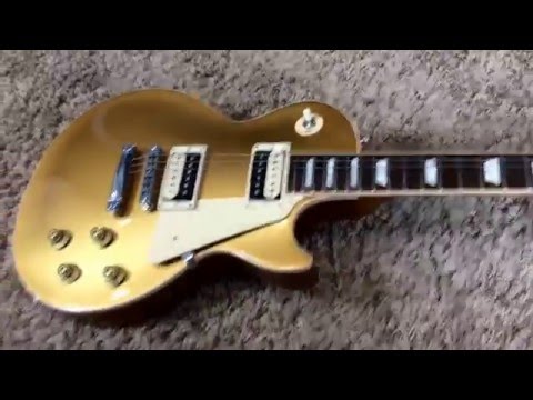 Trogly&#039;s Guitars: 2014 Gibson Les Paul Traditional Trad Pro II 2 Gold Top