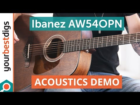 Ibanez AW54OPN Guitar - Acoustics Demo