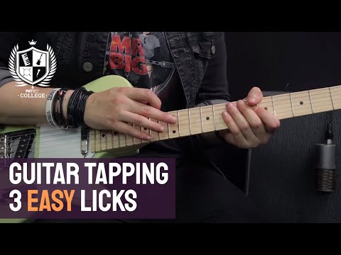 How To Tap On Guitar - Beginners Guide To Guitar Tapping Technique - 3 Easy Lessons | PMT College