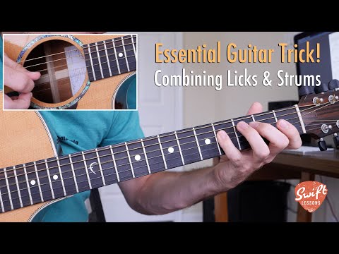 Essential Rhythm Guitar Trick - Combine Fills &amp; Strumming Patterns!