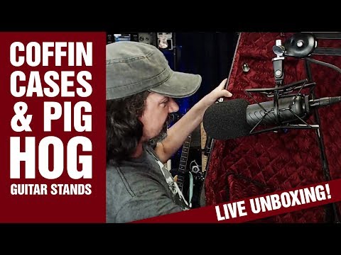 Coffin Cases &amp; Pig Hog Guitar Stands Unboxing