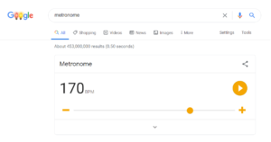 Google metronome tool