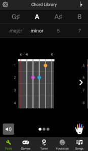 guitar tuna chord library