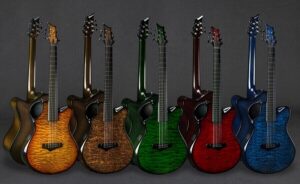 Emerald Guitars made with carbon fiber