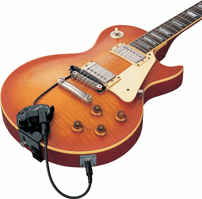 Roland GK-3 divided pickup on a Gibson guitar