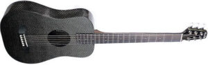 KLOS Black Carbon Fiber Travel Acoustic Guitar