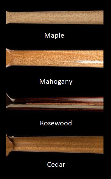 guitar neck wood types