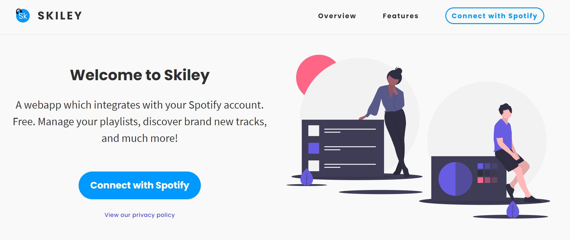 Skiley homepage
