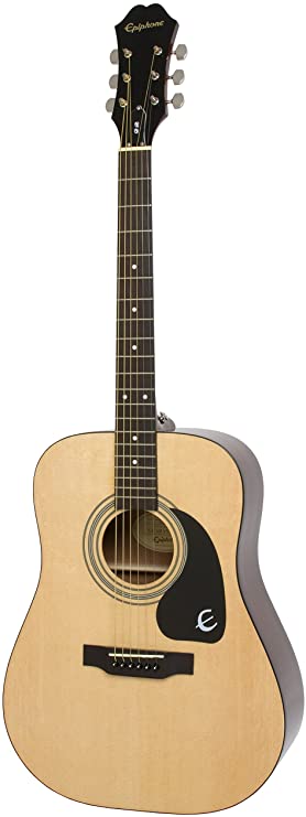 Epiphone DR-100 Acoustic Guitar on a white background