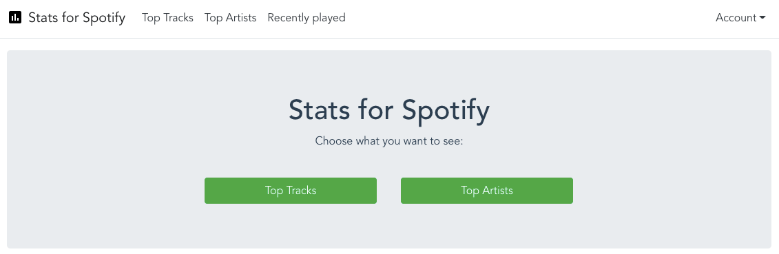 Stats For Spotify