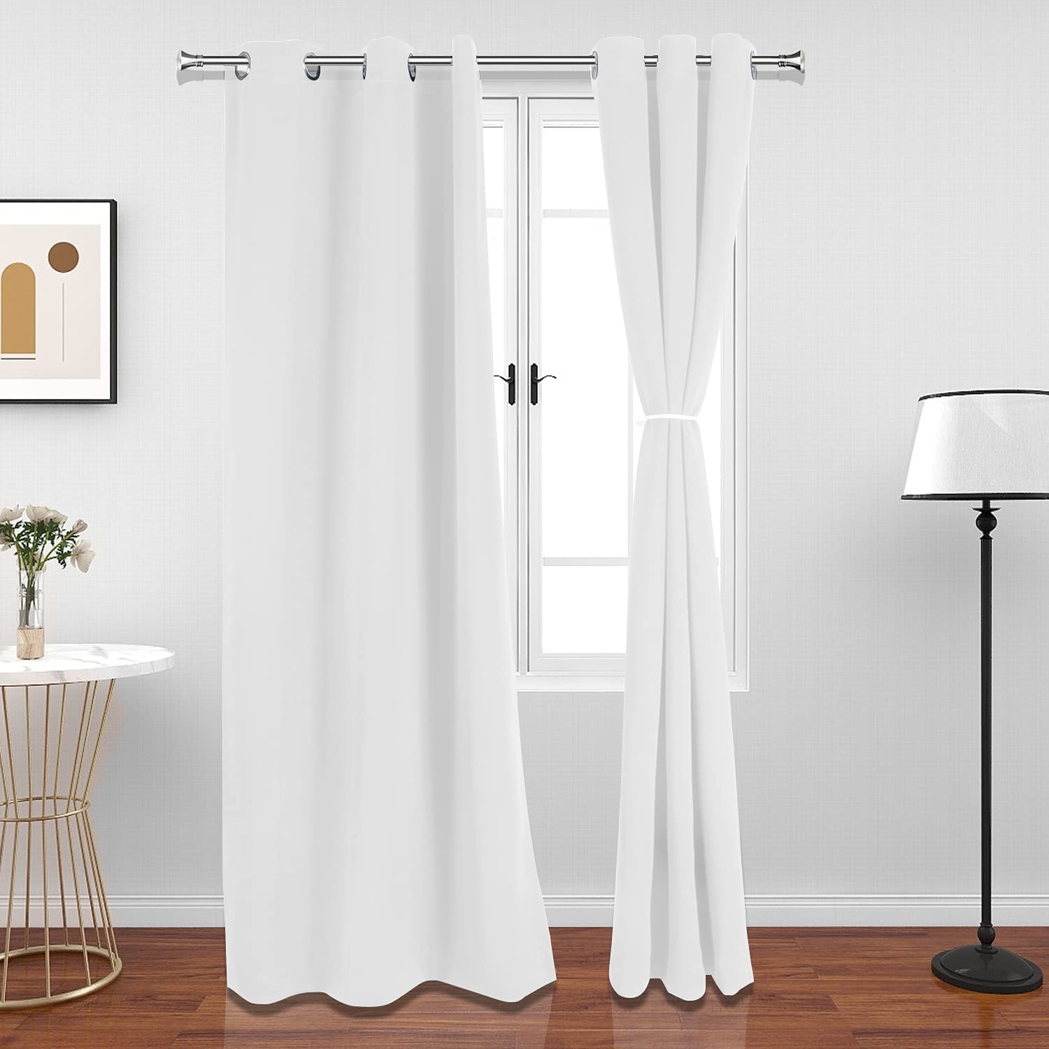 NUTRO CHILL White Curtains Noise Reducing Curtains