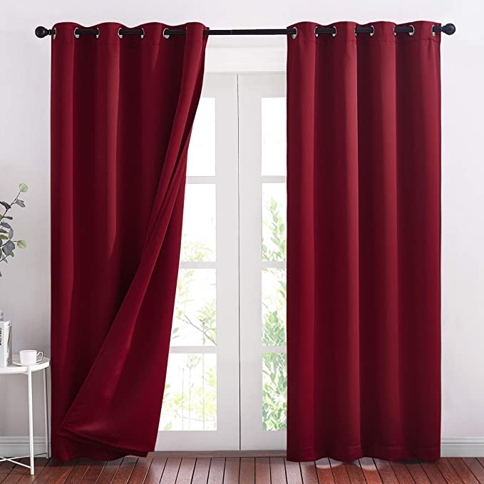 RYB HOME Sound Absorbing Blackout Curtains 