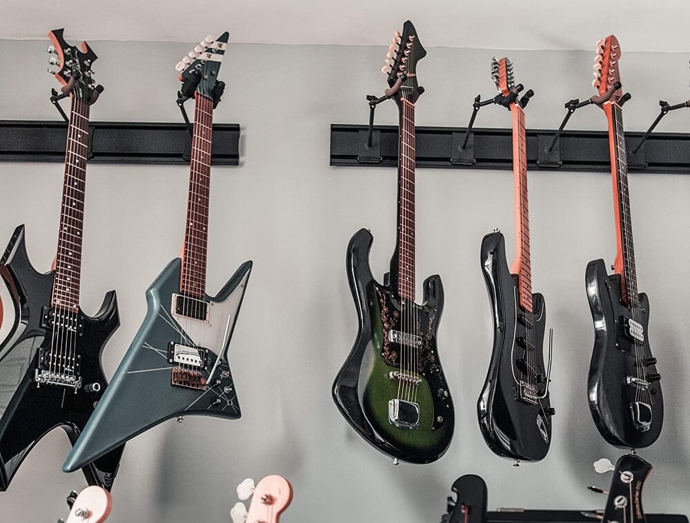guitar wall hanger racks example