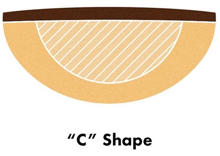 stratocaster c shape neck