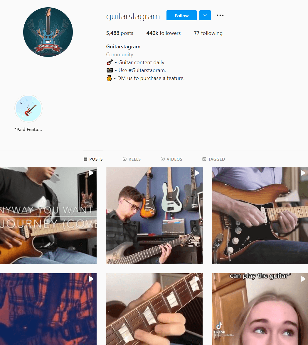 guitarstagram guitar Instagram account