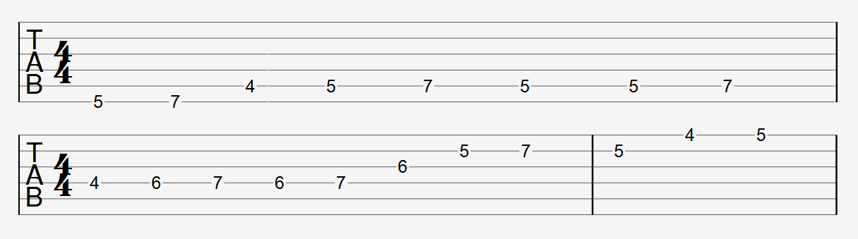 A Major Scale Guitar Exercise 3