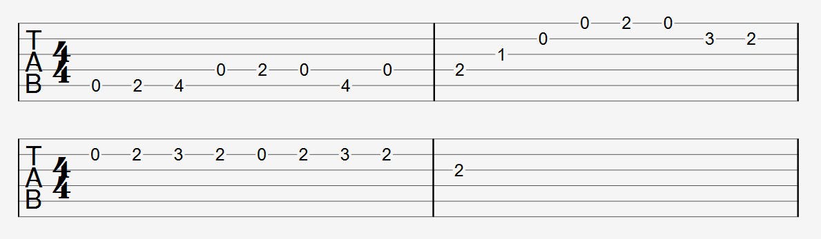 A Major Scale Guitar Exercise 4