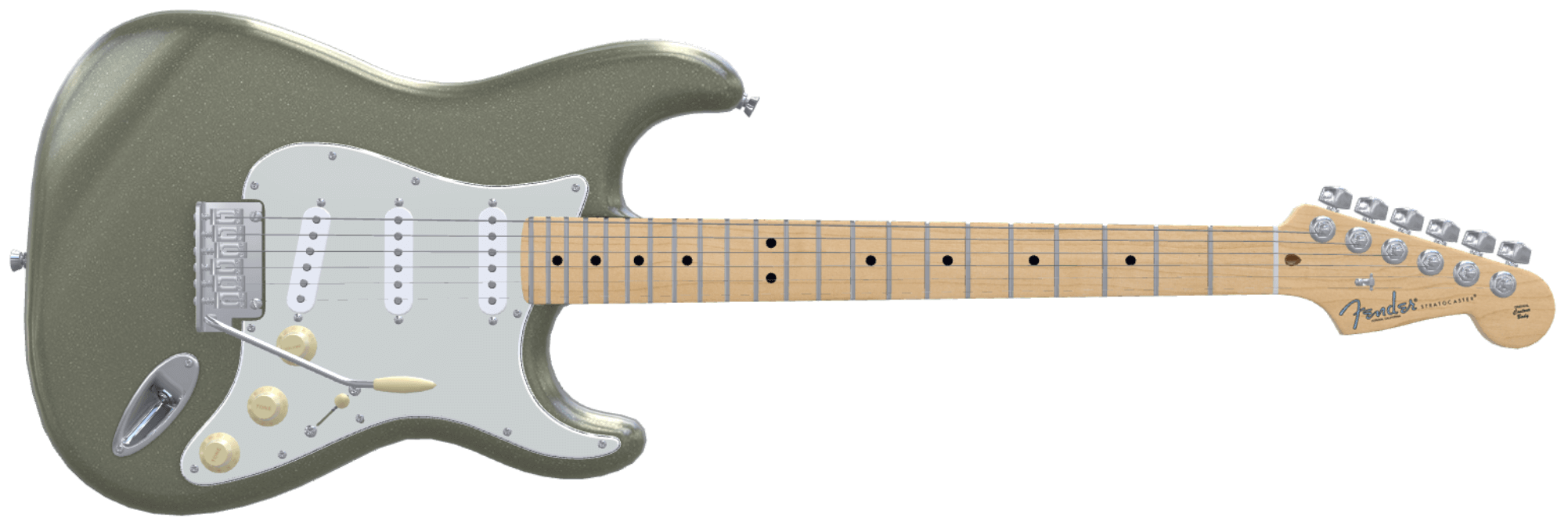 Fender strat with maple fretboard