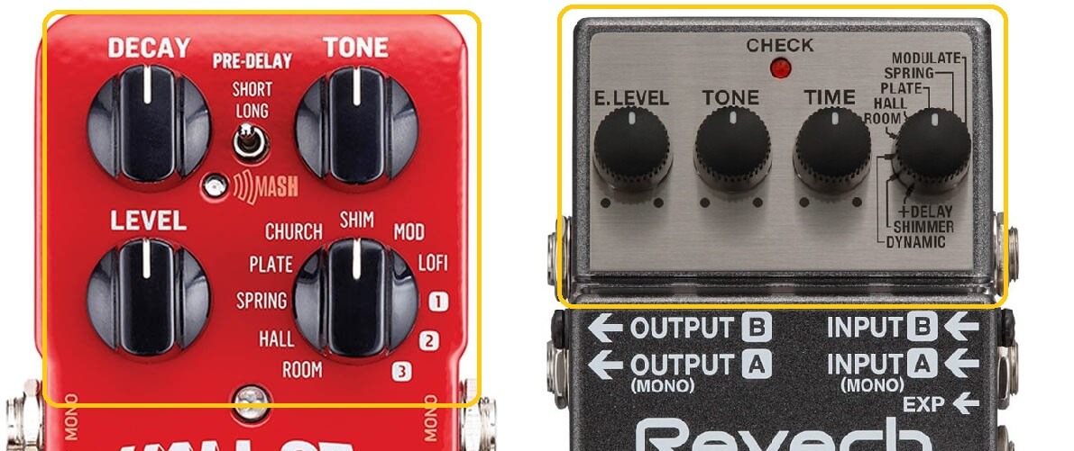 reverb pedal versatility