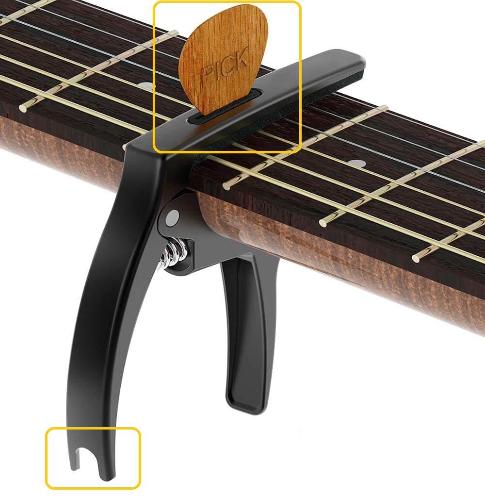 extra features in guitar capos
