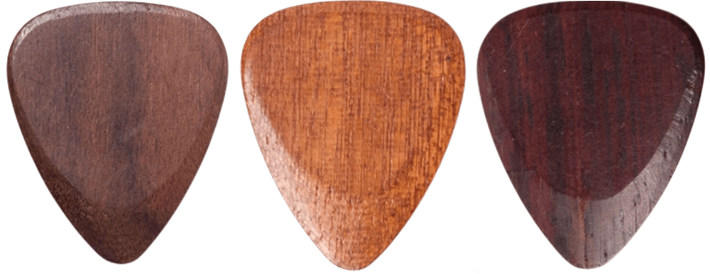 wood guitar picks examples