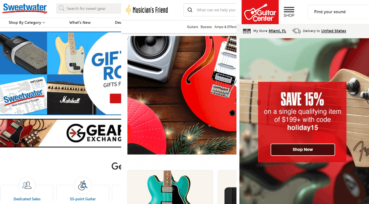 best online guitar stores