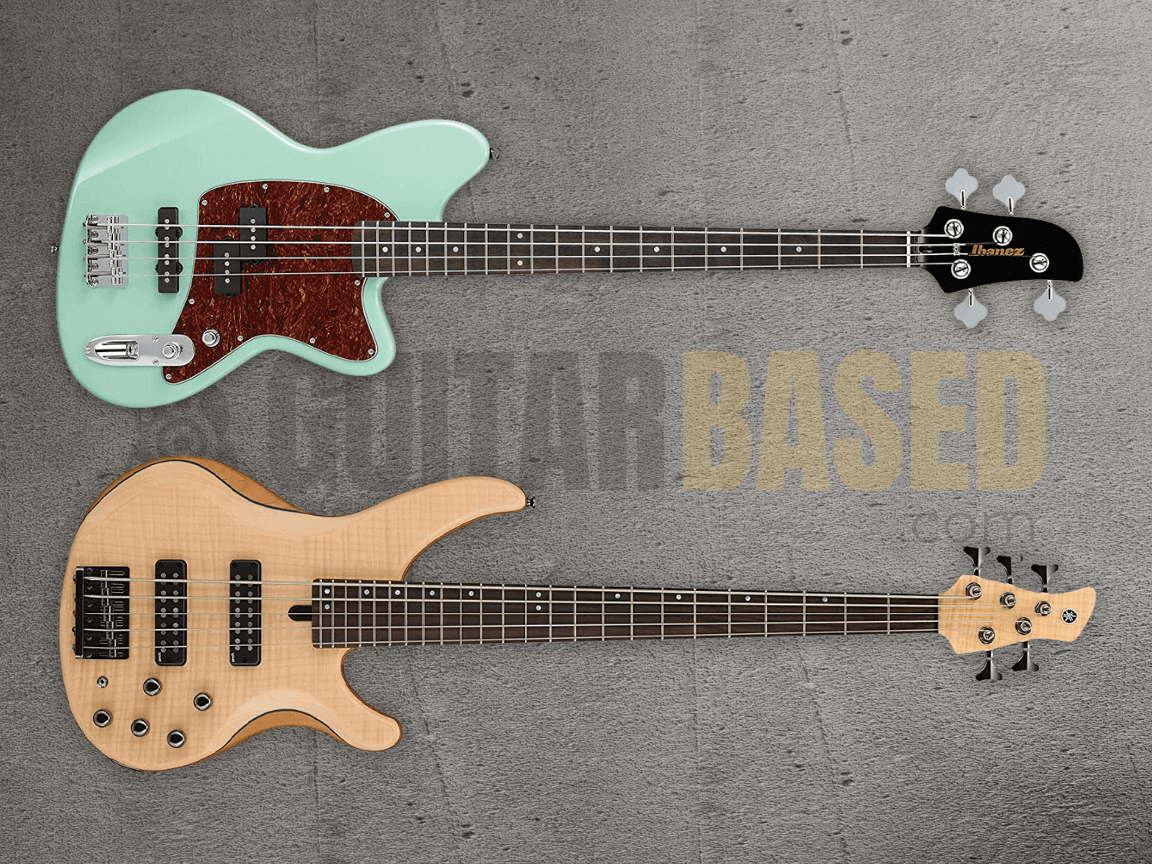 4 string vs 5 string bass guitars