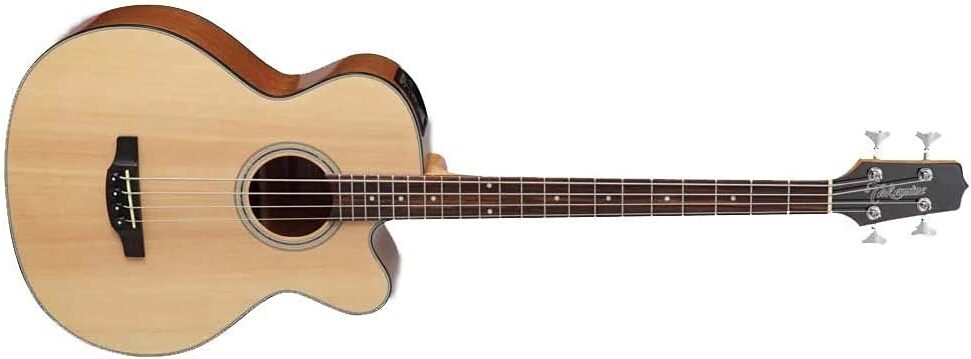 Takamine GB30CE Acoustic Bass Guitars on a white background