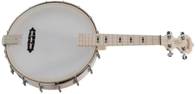 Deering Goodtime Banjolele on a white background